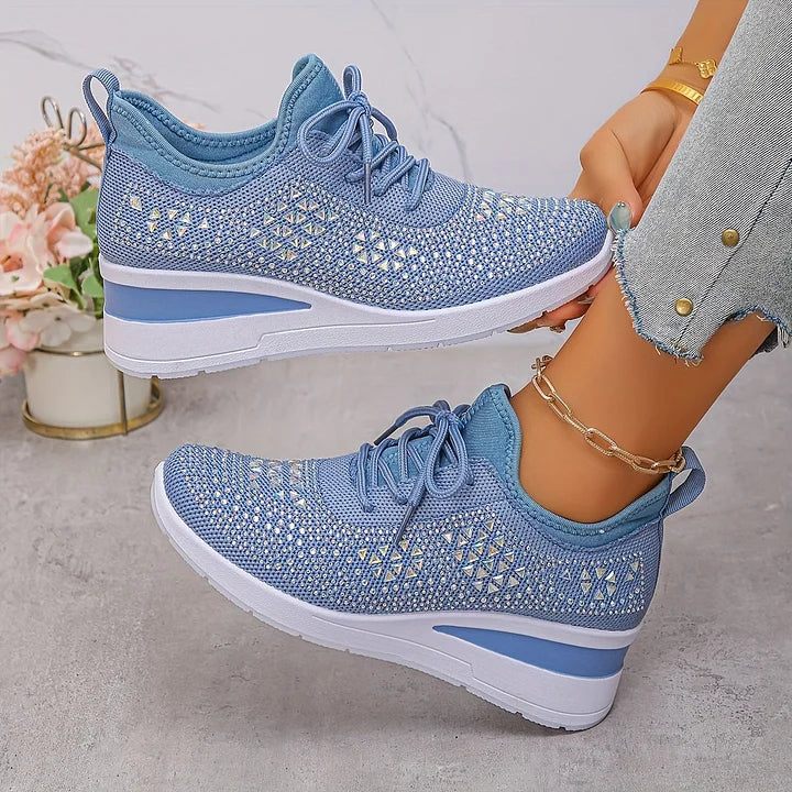 Gisela – Zapatos ortopédicos con pedrería brillante