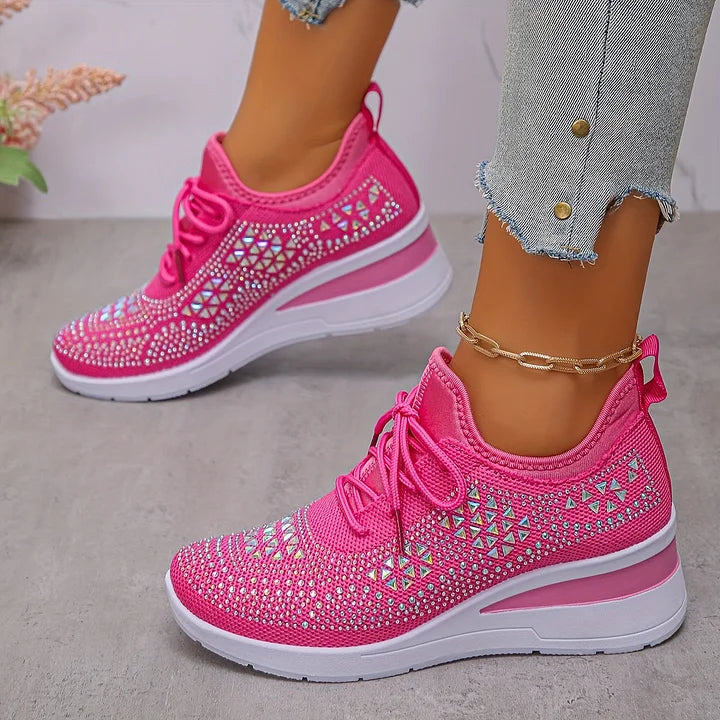 Gisela – Zapatos ortopédicos con pedrería brillante
