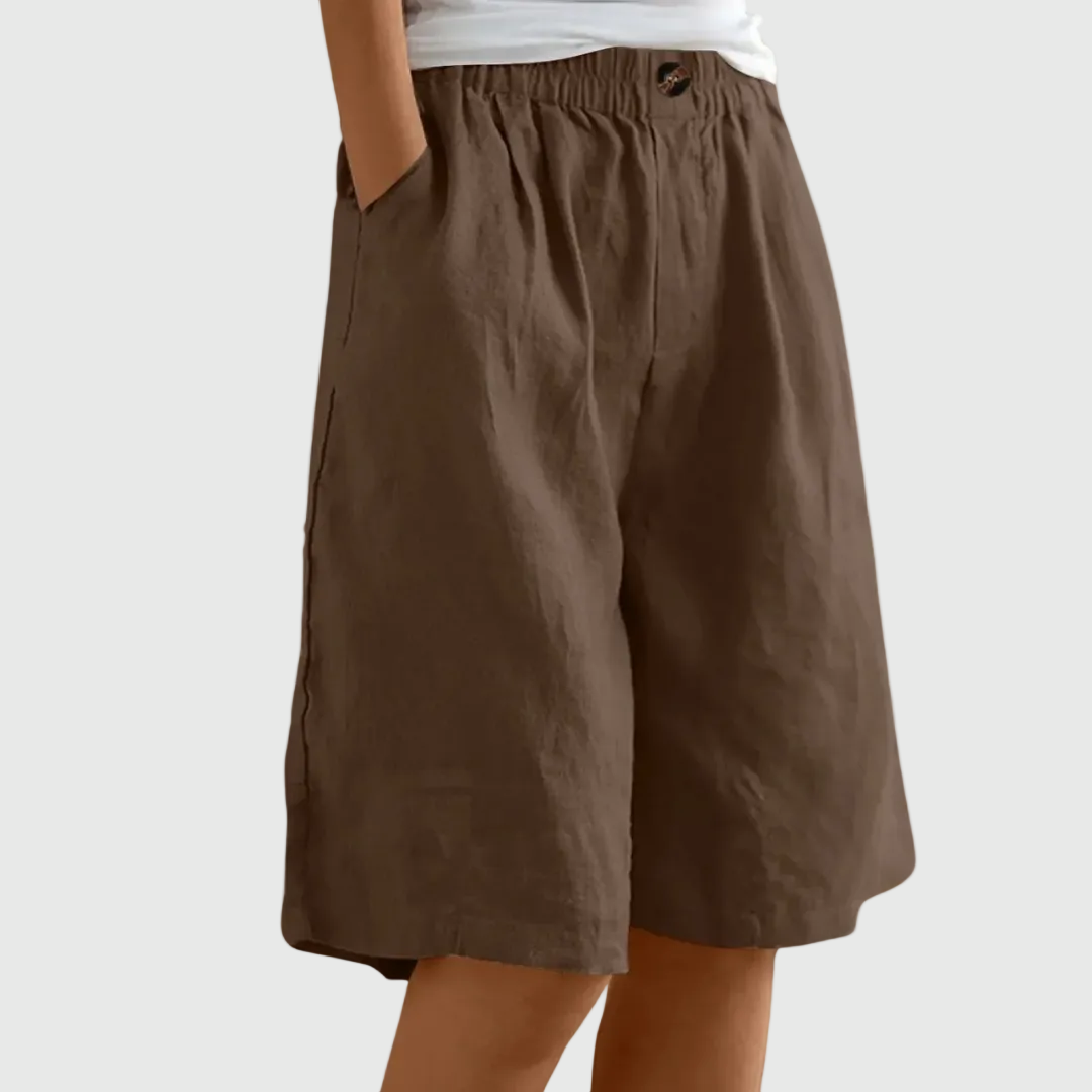 Shorts Amples Taille Élastique Marie