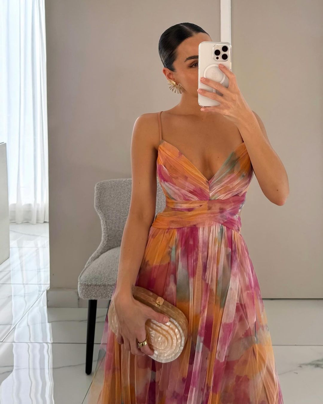 Gisela| Vestido maxi encantado con motivo floral
