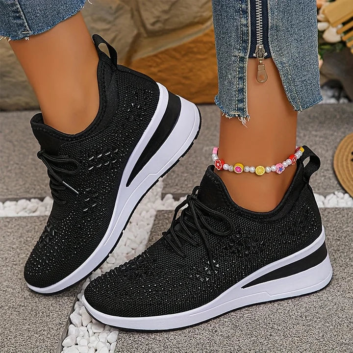Gisela – Zapatos ortopédicos con pedrería brillante
