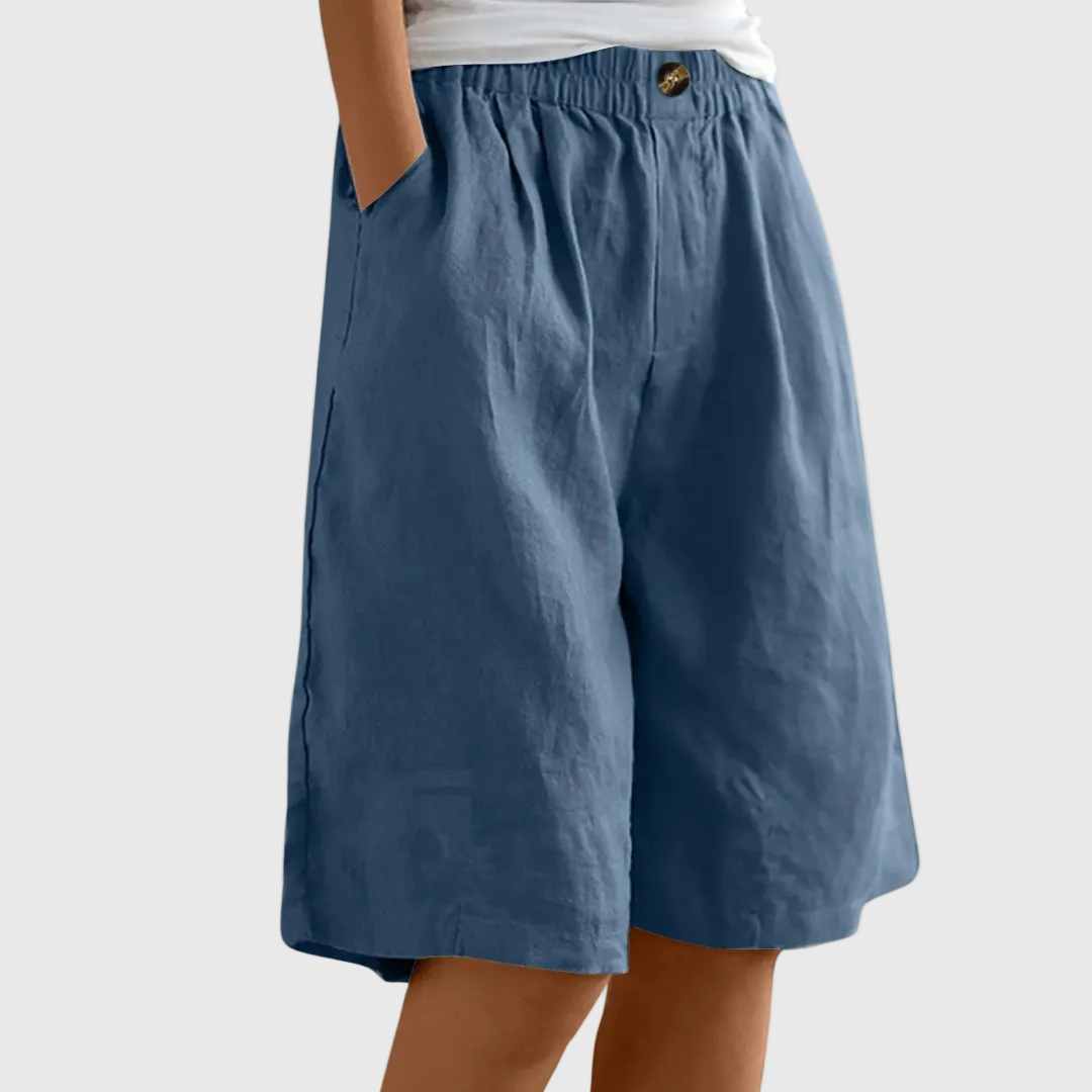 Shorts Amples Taille Élastique Marie