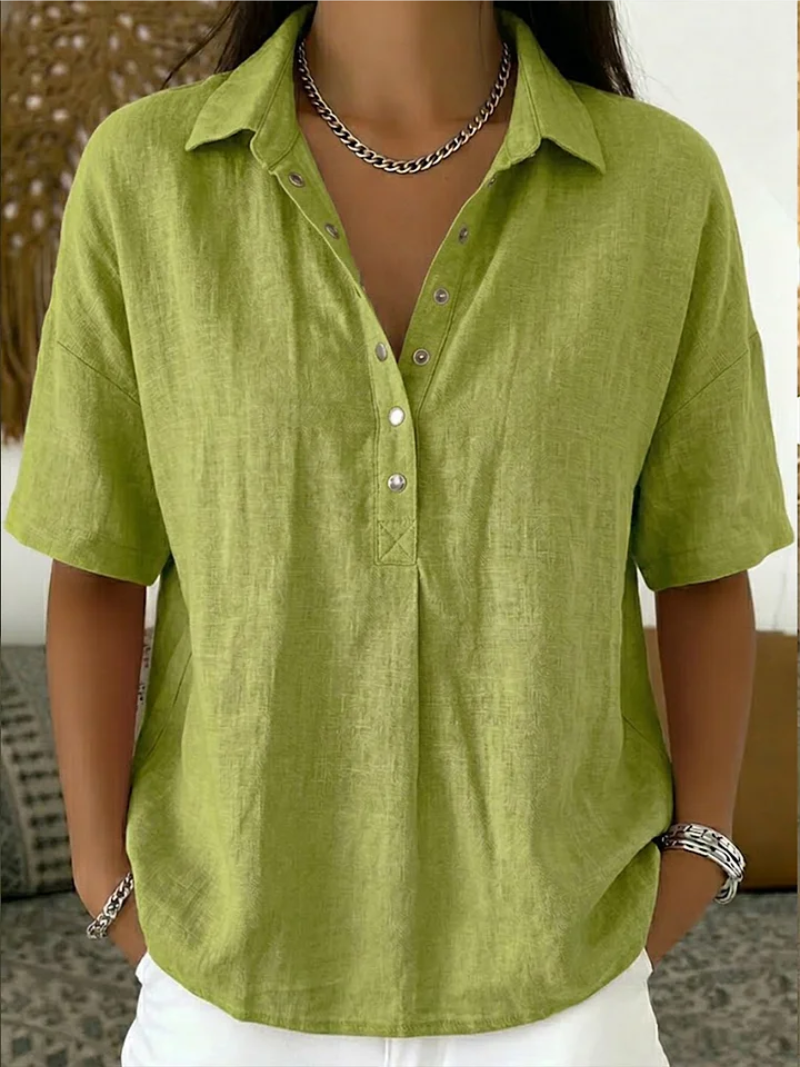Blouse avec Col et Détails Boutonnés Willow