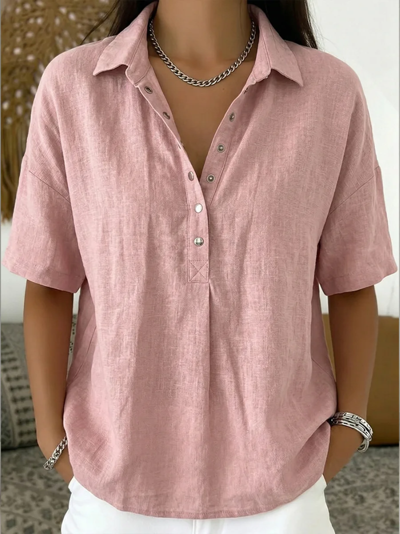 Blouse avec Col et Détails Boutonnés Willow