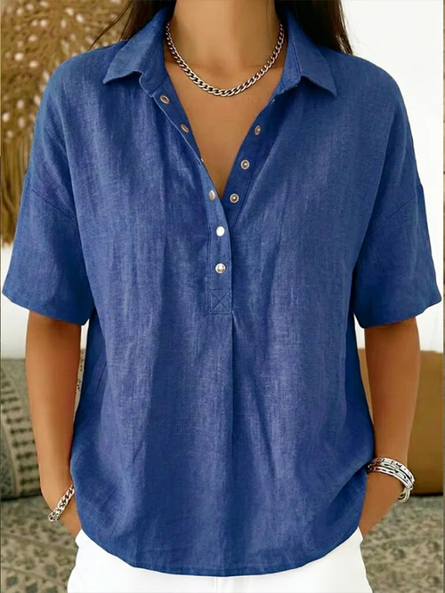 Blouse avec Col et Détails Boutonnés Willow