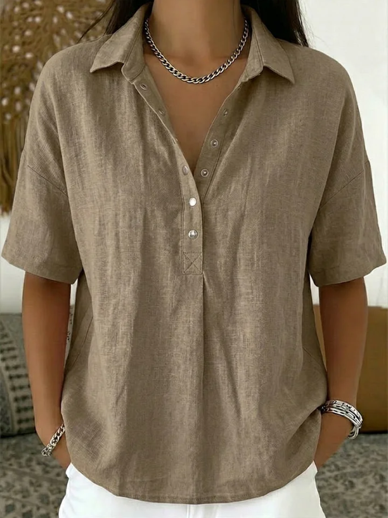 Blouse avec Col et Détails Boutonnés Willow