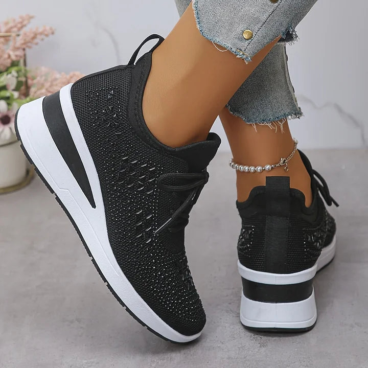 Gisela – Zapatos ortopédicos con pedrería brillante