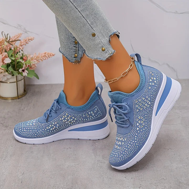 Gisela – Zapatos ortopédicos con pedrería brillante