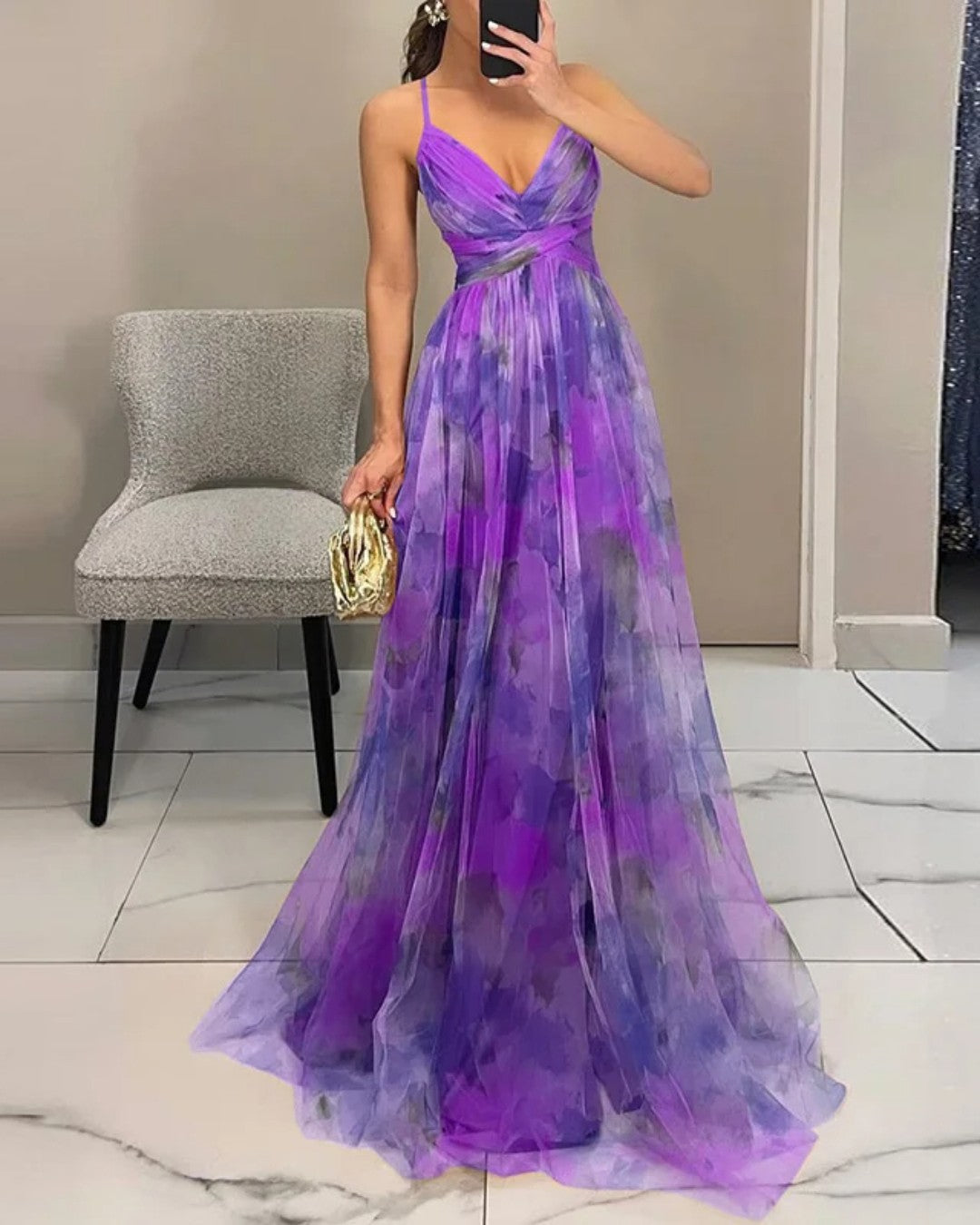 Gisela| Vestido maxi encantado con motivo floral