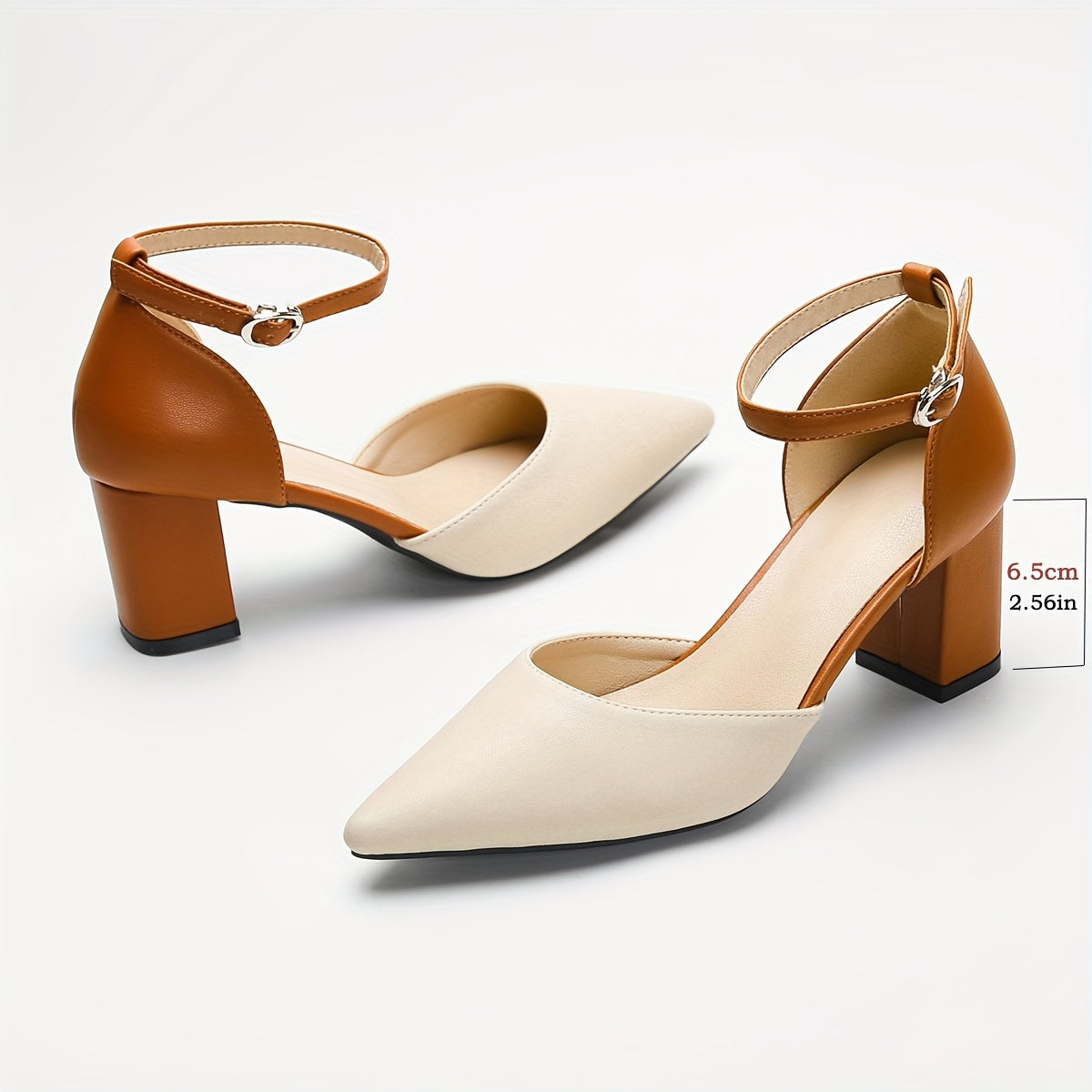 Mariela™ | Zapatos de Tacón con Tiras Bicolor