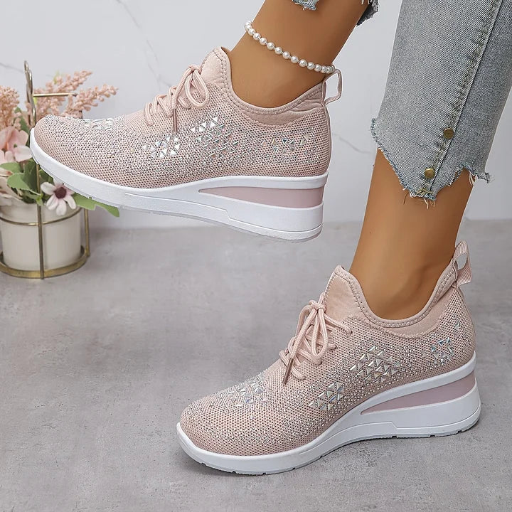 Gisela – Zapatos ortopédicos con pedrería brillante