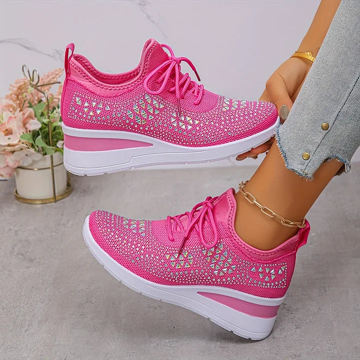 Gisela – Zapatos ortopédicos con pedrería brillante