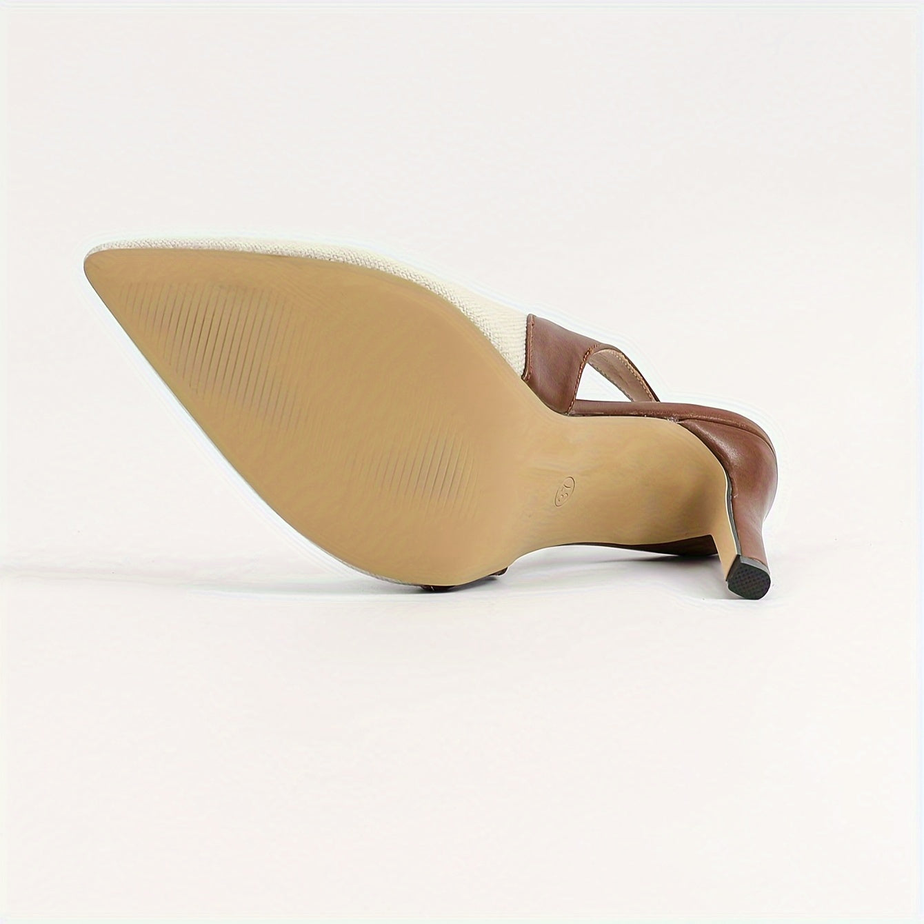Amélie™ | Zapatos de tacón con talón abierto y detalles en contraste