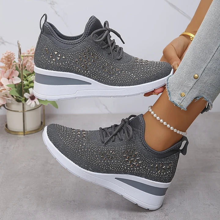 Gisela – Zapatos ortopédicos con pedrería brillante
