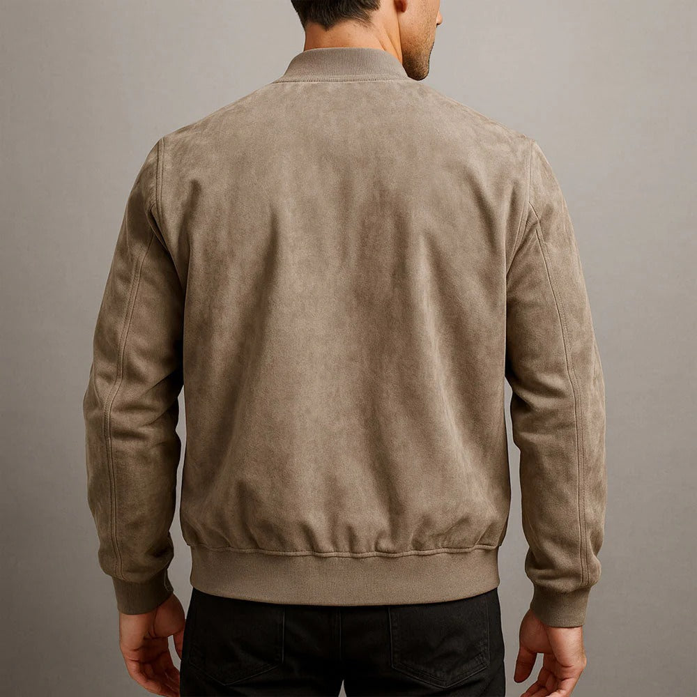 Charles | Chaqueta de aspecto ante para hombre