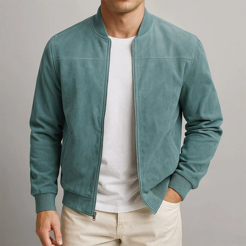 Charles | Chaqueta de aspecto ante para hombre