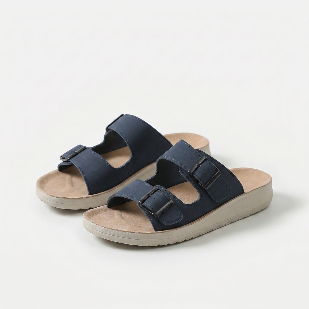 Mea Sandalias con Doble Hebilla Regulable