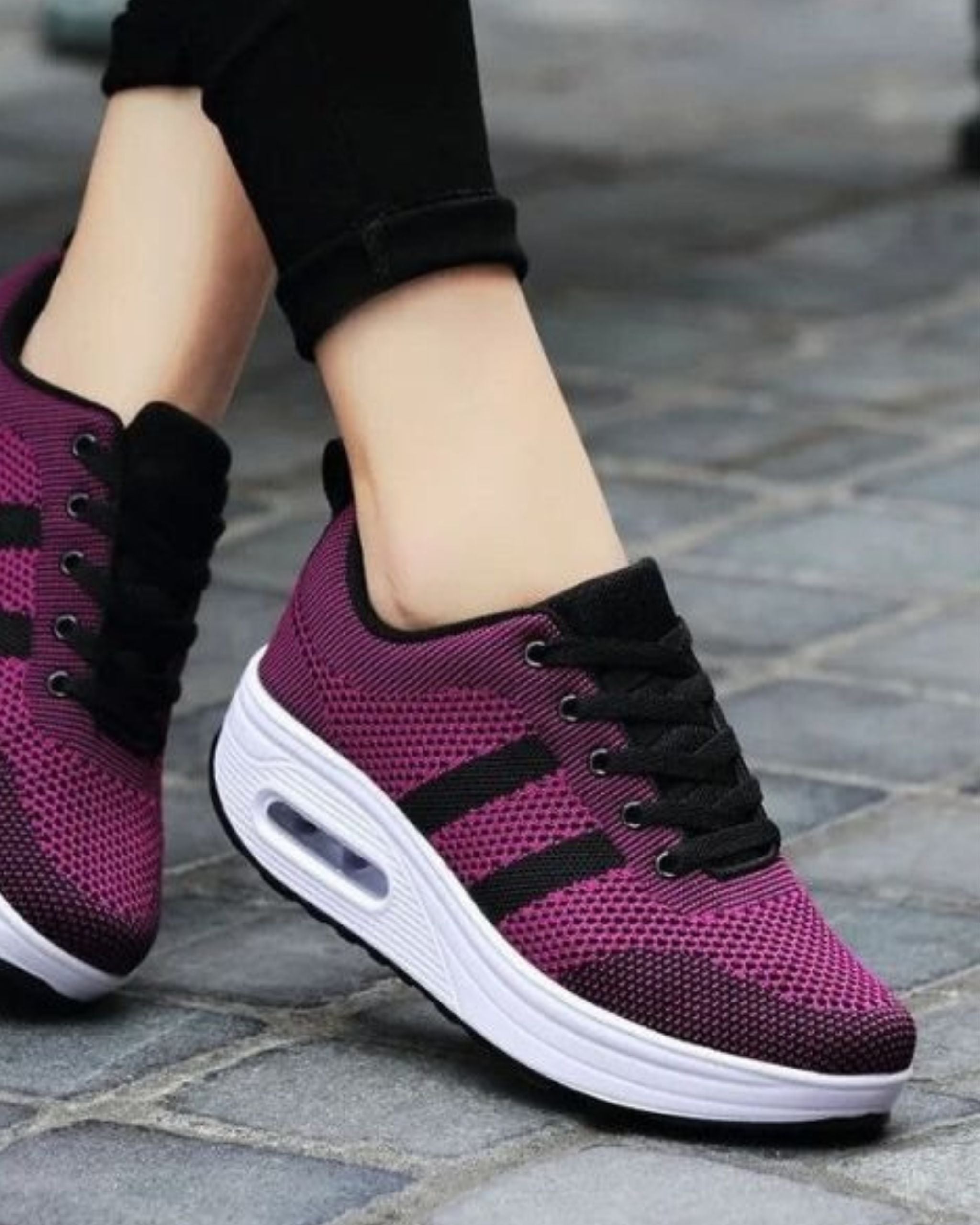 Sneakers con burbujas de aire